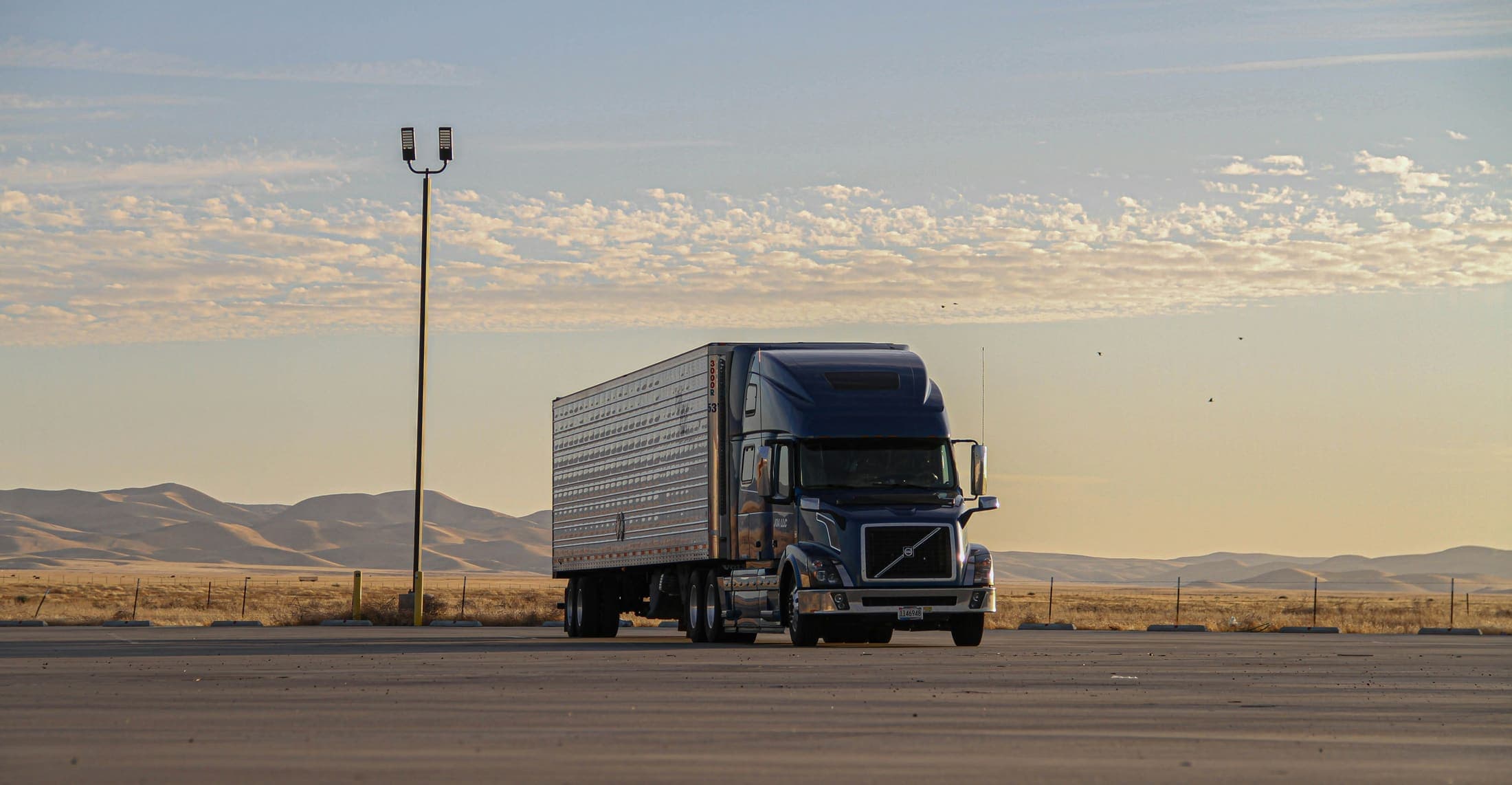 Freight truck on the road